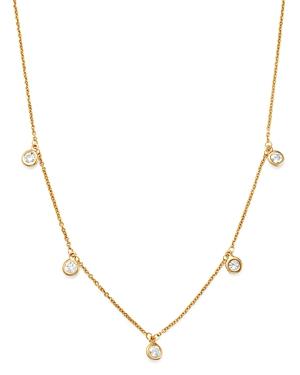 Bloomingdale's Diamond Bezel Set Station Necklace In 14k Yellow Gold, 0.50 Ct. T.w. - 100% Exclusive
