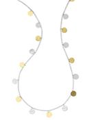 Ippolita 18k Gold & Sterling Silver Classico Hammered Disc Statement Necklace, 33