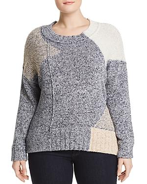 525 America Plus Asymmetric Patchwork Sweater