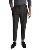 Reiss Solar Pinstriped Wool Tapered Fit Trousers