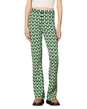 Sandro Elisio Retro Style Flared Pants