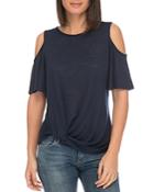 B Collection By Bobeau Alison Cold-shoulder Tee