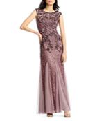 Aidan Mattox Embellished Tulle Gown