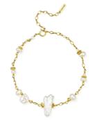 Chan Luu Cultured Freshwater Pearl Adjustable Bracelet In 18k Gold-plated Sterling Silver Or Sterling Silver
