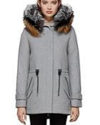 Mackage Alexa Fox Fur Trim Hooded Coat
