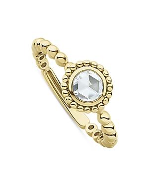 Lagos 18k Yellow Gold Covet Gold Rose Cut Diamond Stack Ring