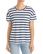 Marc New York Striped Short Sleeve Pocket Tee