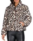 Sanctuary Leopard Print Faux Fur Jacket