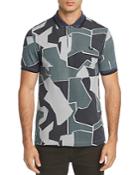 Fred Perry Modern Camouflage-print Pique Slim Fit Polo Shirt