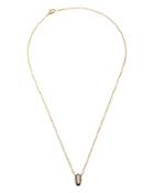 Nadri Como Small Pendant Necklace In 18k Gold-plated Sterling Silver & Black Ruthenium-plated Sterling Silver, 16