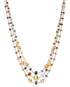 Marco Bicego 18k Yellow Gold Africa Color Multi Gemstone Three-strand Necklace, 16 - 100% Exclusive