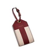 Tory Burch Color-blocked Leather Luggage Tag