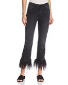 Frame Le High Straight Feather-cuff Jeans In Ludlow