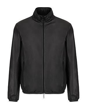 Emporio Armani Reversible Leather To Nylon Jacket