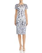 Adrianna Papell Floral-lace Sheath Dress