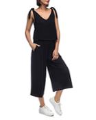 B Collection By Bobeau Knotted-shoulder Overlay Jumpsuit