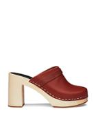 Swedish Hasbeens Women's High Heel Clogs