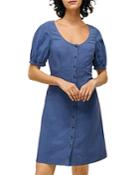 Whistles Tara Scoop Linen Mix Dress