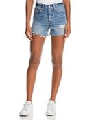 Levi's Wedgie Denim Shorts In Blue Your Mind