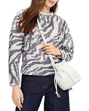 Ted Baker Printed Puff Sleeve Sweatshirt
