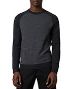 Ted Baker Topup Long-sleeve Striped Crewneck Sweater