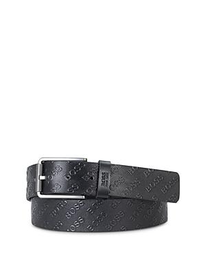 Boss Hugo Boss Men's Logo Print Leather Belt