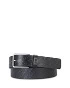 Boss Hugo Boss Men's Logo Print Leather Belt