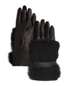Bloomingdale's Cashmere Lined Rabbit Fur Gloves