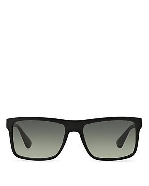 Prada Rectangle Brushed Matte Sunglasses, 57mm