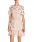 Saylor Brigit Floral Lace Mini Dress