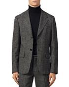 Sandro Micro-check Slim Fit Suit Jacket