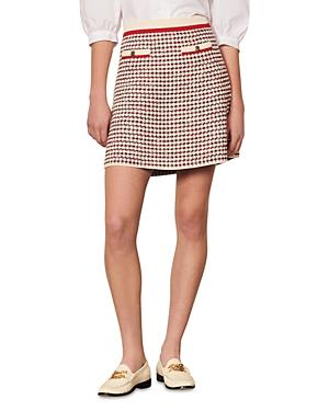 Sandro Rizal Mini Sweater Knit Skirt