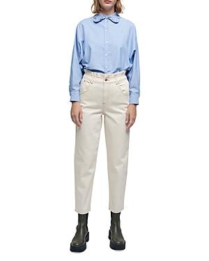 Maje Promesse Boyfriend Jeans In Ecru