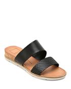 Dolce Vita Women's Vala Embossed-leather Slide Sandals