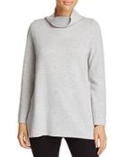 Eileen Fisher Reversible Funnel Neck Tunic Sweater