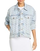 Alexanderwang.t Falling Back Logo Denim Jacket