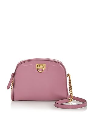 Salvatore Ferragamo Trifolio Leather Shoulder Bag
