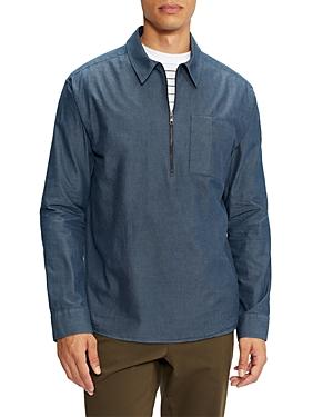 Ted Baker Half Zip Dark Denim Shirt