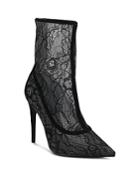 Kendall And Kylie Women's Alanna Lace Pointed Toe Booties