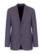 Emporio Armani Dark Orchid Textured Suit Jacket