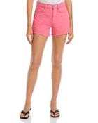 Frame Le Brigette Denim Shorts In Hot Pink