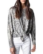 Zadig & Voltaire Ruby Paisley Print Top