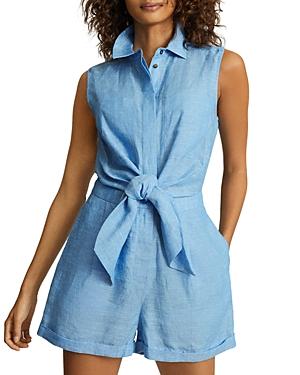 Reiss Ema Tie Front Sleeveless Romper