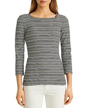 Lauren Ralph Lauren Striped Square Neck Top
