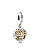 Pandora Dangle Charm - 14k Gold, Sterling Silver & Cubic Zirconia Family Roots, Moments Collection