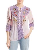 Johnny Was Embroidered Event Blouse