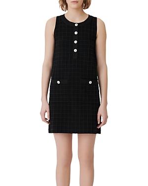 Maje Rassimy Textured Mini Dress