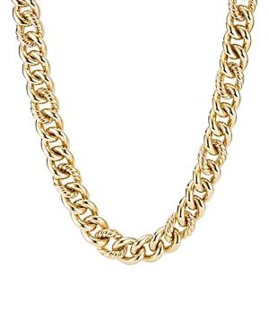 David Yurman Curb Chain Necklace In 18k Yellow Gold, 16