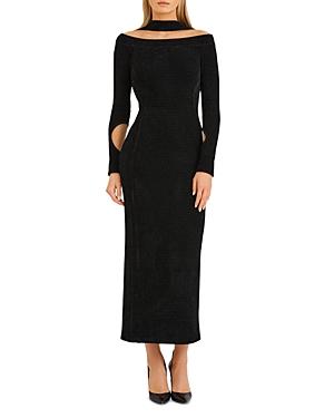 Herve Leger Textured Cutout Gown