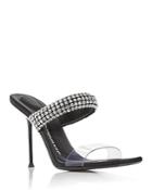 Alexander Wang Women's Julie Embellished High Heel Slide Sandals